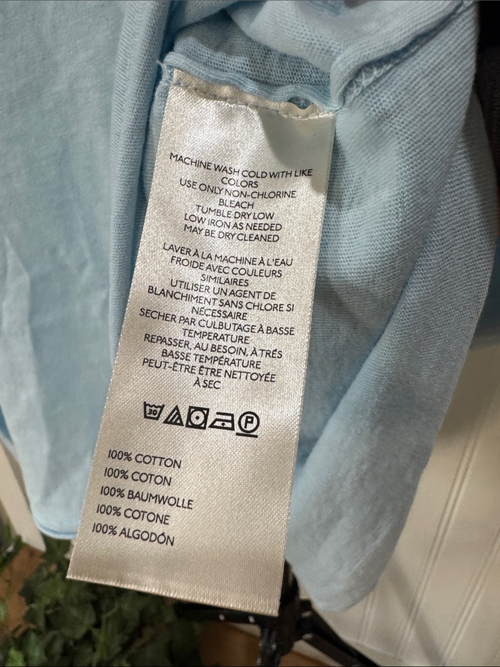 NWT! #798 WE THE FREE Pale Blue V-Neck Short Sleeve Oversized Tee - Picture 5 of 8